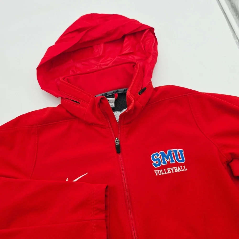 Nike SMU Volleyball Therma-FIT Sphere Jacket Men L Red Full Zip Hooded Softshell